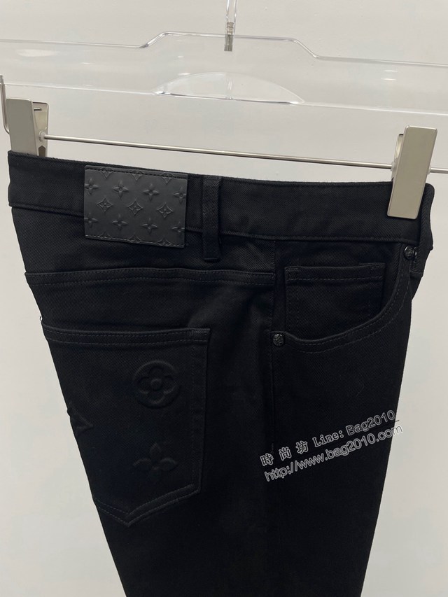 Louisvuitton路易威登Lv專門店2023FW新款純黑立體剪裁牛仔褲 男女同款 tzy3073
